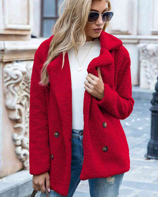 Furry Sherpa Coat - Hey Love Boutique
