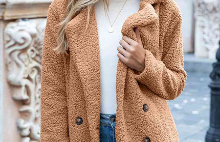 Furry Sherpa Coat - Hey Love Boutique