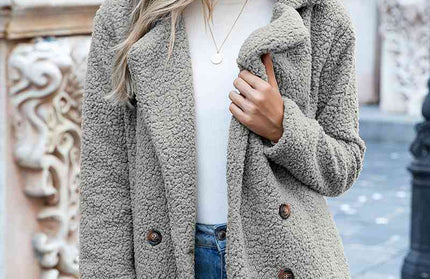 Furry Sherpa Coat - Hey Love Boutique