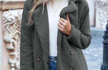 Furry Sherpa Coat - Hey Love Boutique