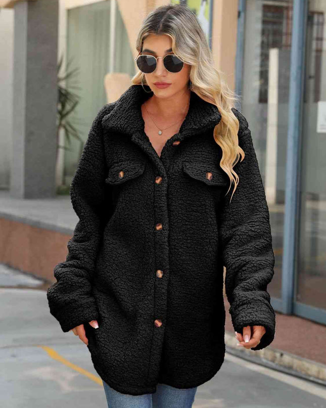 Button Down Collared Coat