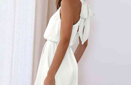 Halter Neck Sleeveless Romper
