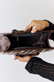 Pattern Leather Handbag - Hey Love Boutique