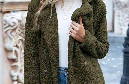 Furry Sherpa Coat - Hey Love Boutique