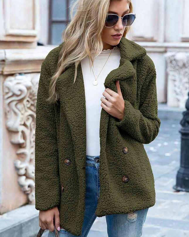Furry Sherpa Coat - Hey Love Boutique
