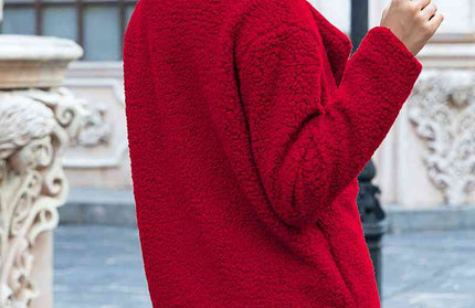 Furry Sherpa Coat - Hey Love Boutique