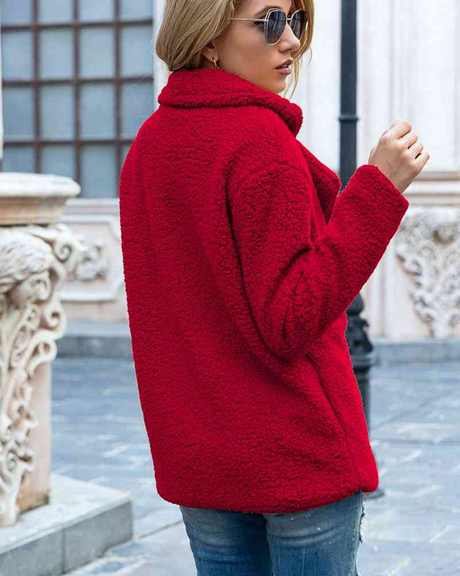 Furry Sherpa Coat - Hey Love Boutique