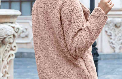 Furry Sherpa Coat - Hey Love Boutique