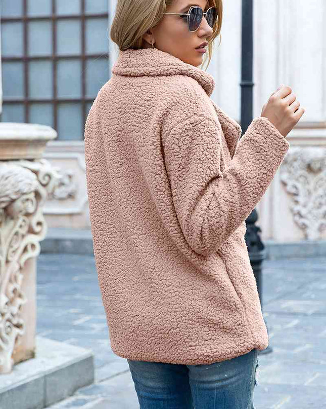 Furry Sherpa Coat - Hey Love Boutique