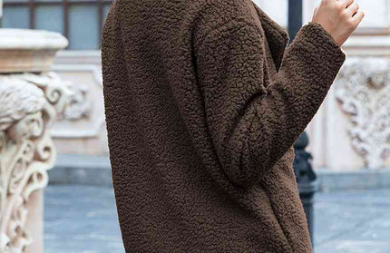 Furry Sherpa Coat - Hey Love Boutique