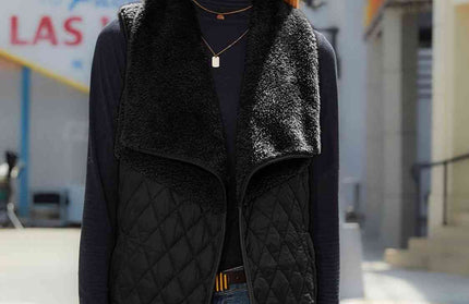 Open Front Collared Vest - Hey Love Boutique