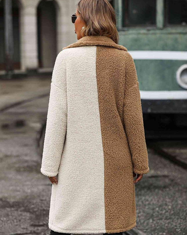 Contrast Sherpa Coat