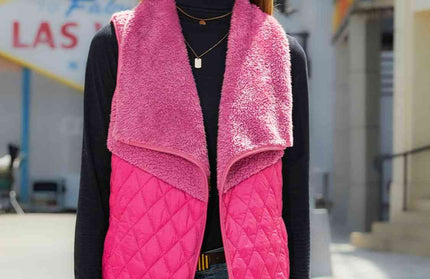 Open Front Collared Vest - Hey Love Boutique