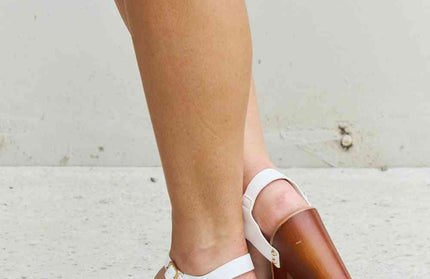 Time After Time Wooden Platform Strap Heels - Hey Love Boutique