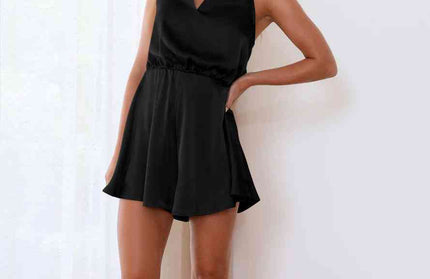 Halter Neck Sleeveless Romper