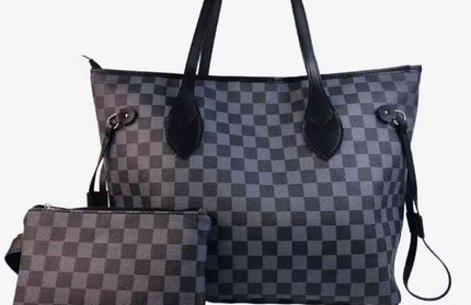 Checkered Two-Piece Bag Set - Hey Love Boutique