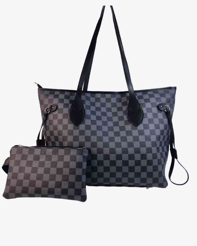 Checkered Two-Piece Bag Set - Hey Love Boutique