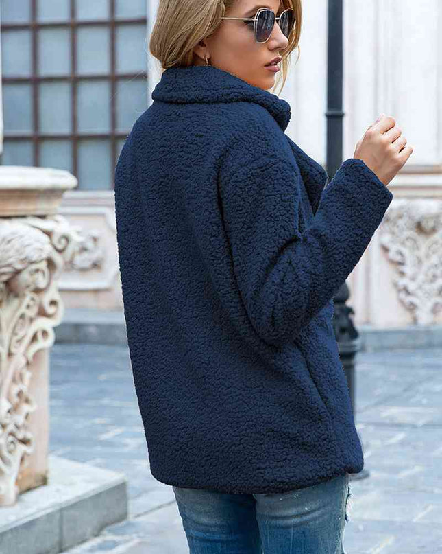 Furry Sherpa Coat - Hey Love Boutique