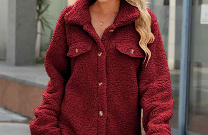 Button Down Collared Coat