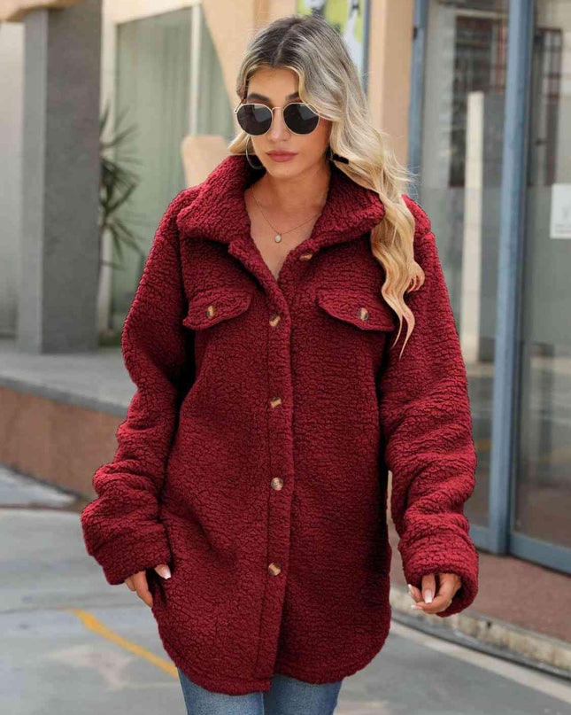 Button Down Collared Coat