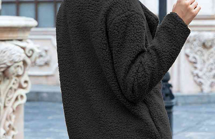 Furry Sherpa Coat - Hey Love Boutique